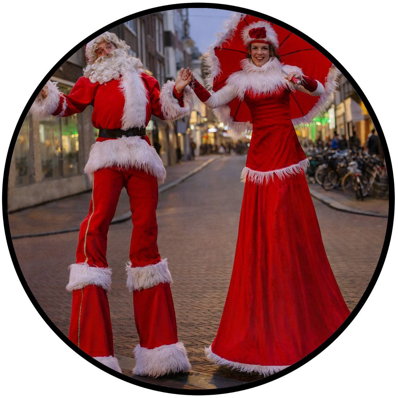 Cirkel stelten welkom